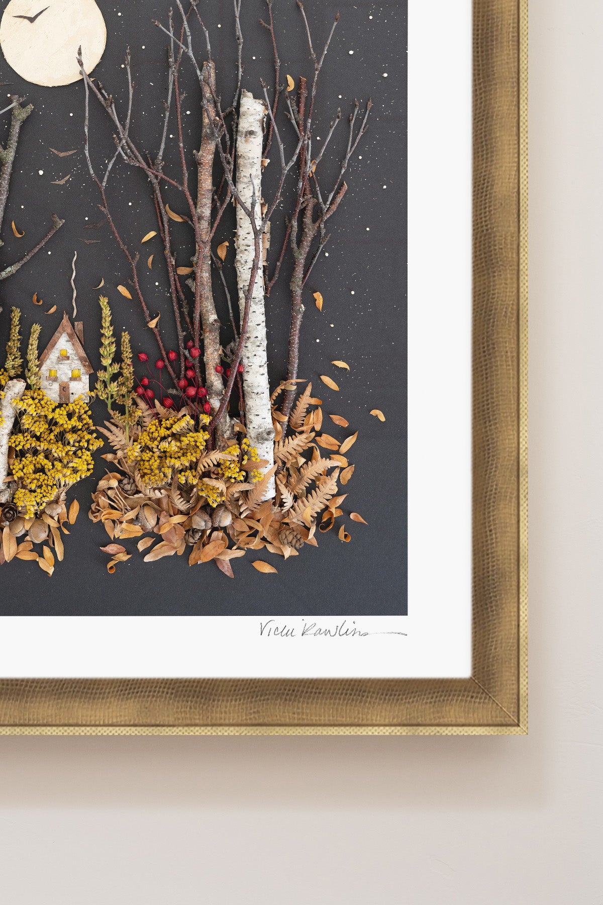 "November" Flower Print