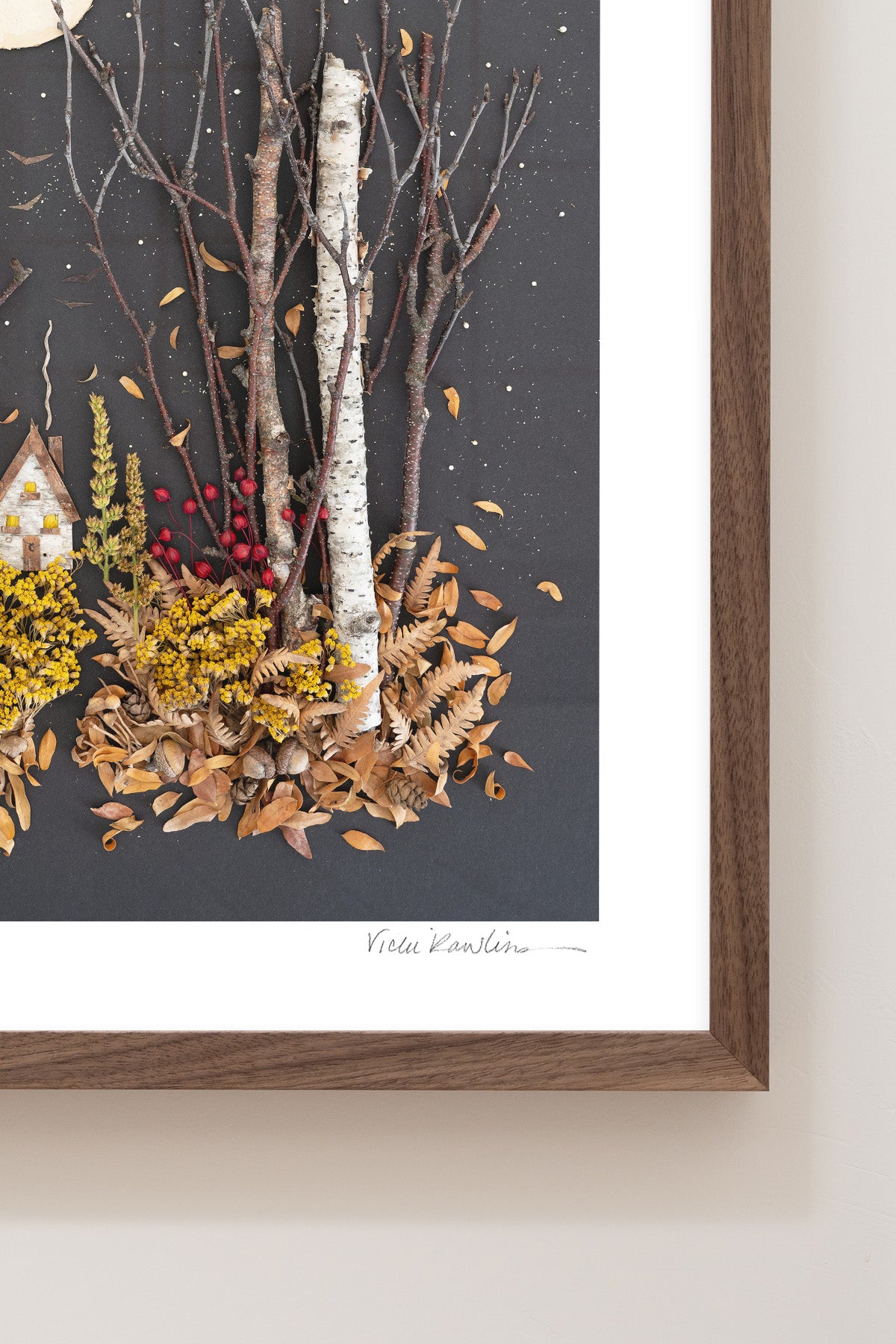 "November" Flower Print