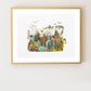 "Oregon" Flower Print