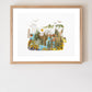 "Oregon" Flower Print