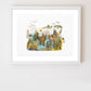 "Oregon" Flower Print