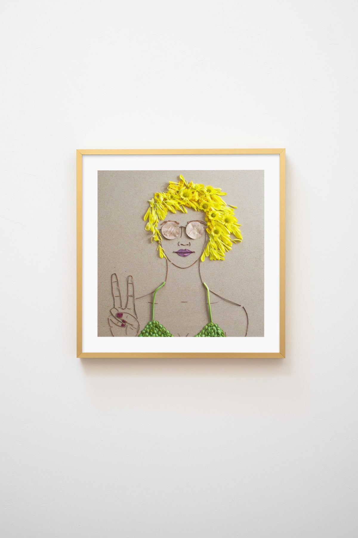 "Peace Out" Flower Print