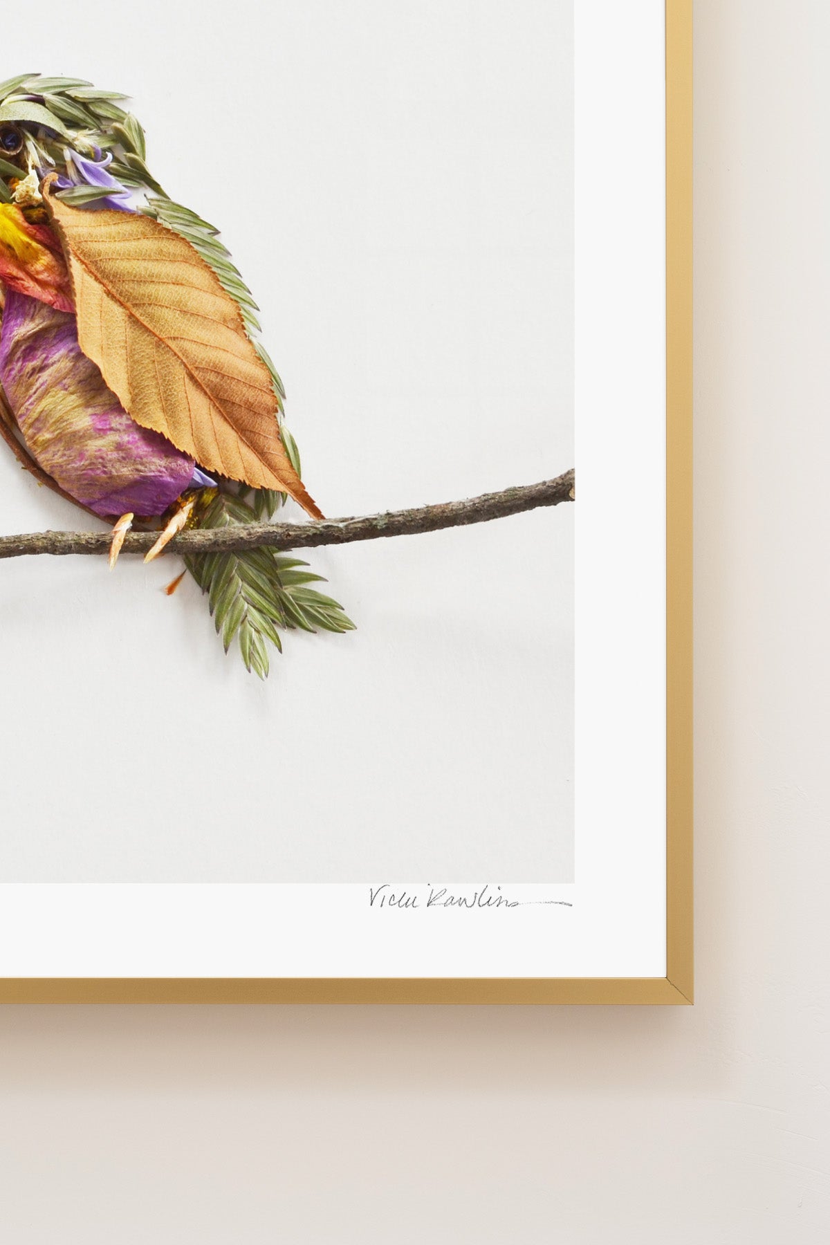 "Perched" Flower Print