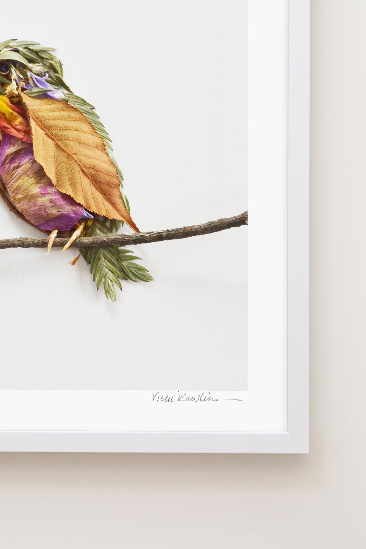 "Perched" Flower Print