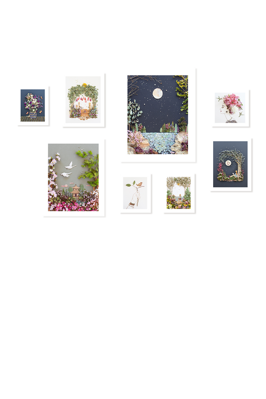 "Pink Moon" Unframed Print Set