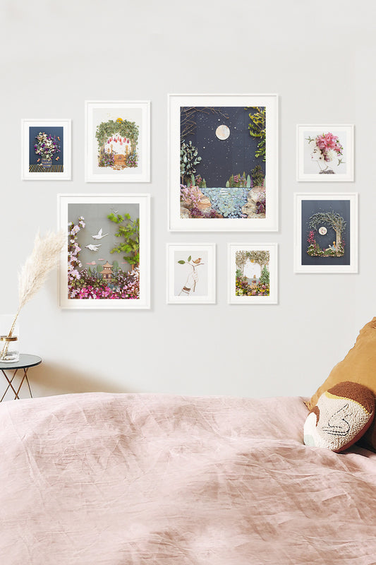 "Pink Moon" Unframed Print Set