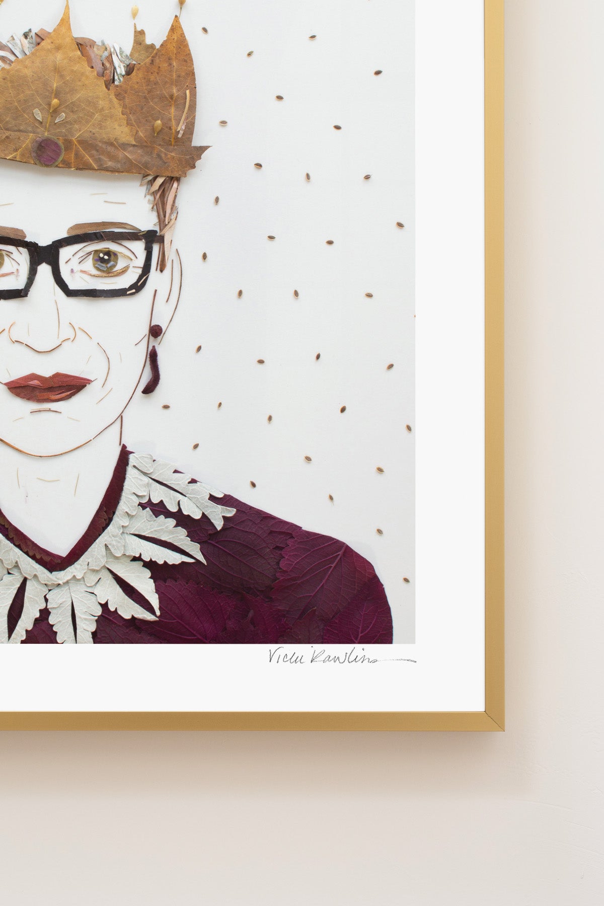 "The Notorious RBG" Flower Print