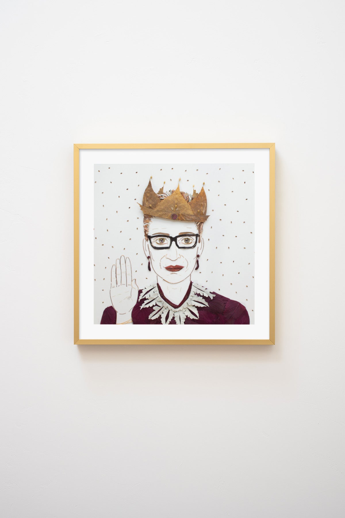 "The Notorious RBG" Flower Print