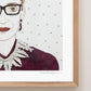 "The Notorious RBG" Flower Print
