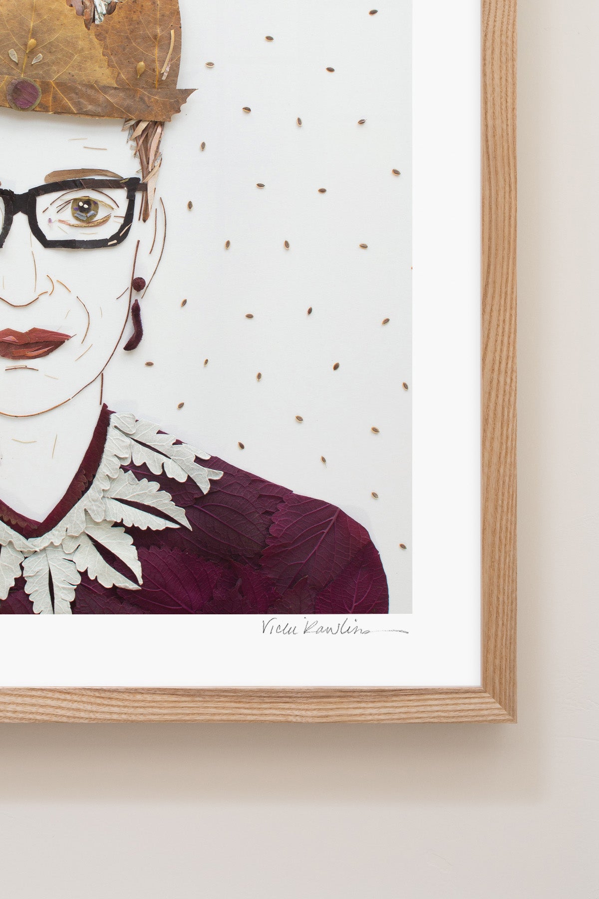 "The Notorious RBG" Flower Print