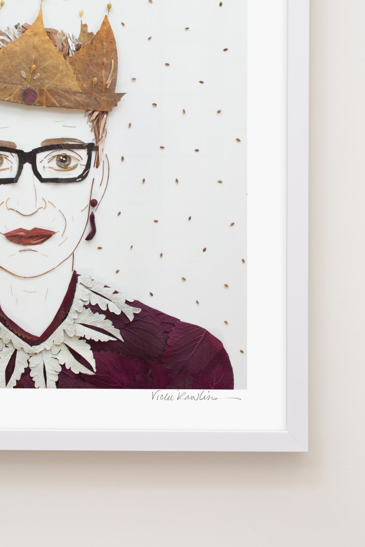 "The Notorious RBG" Flower Print