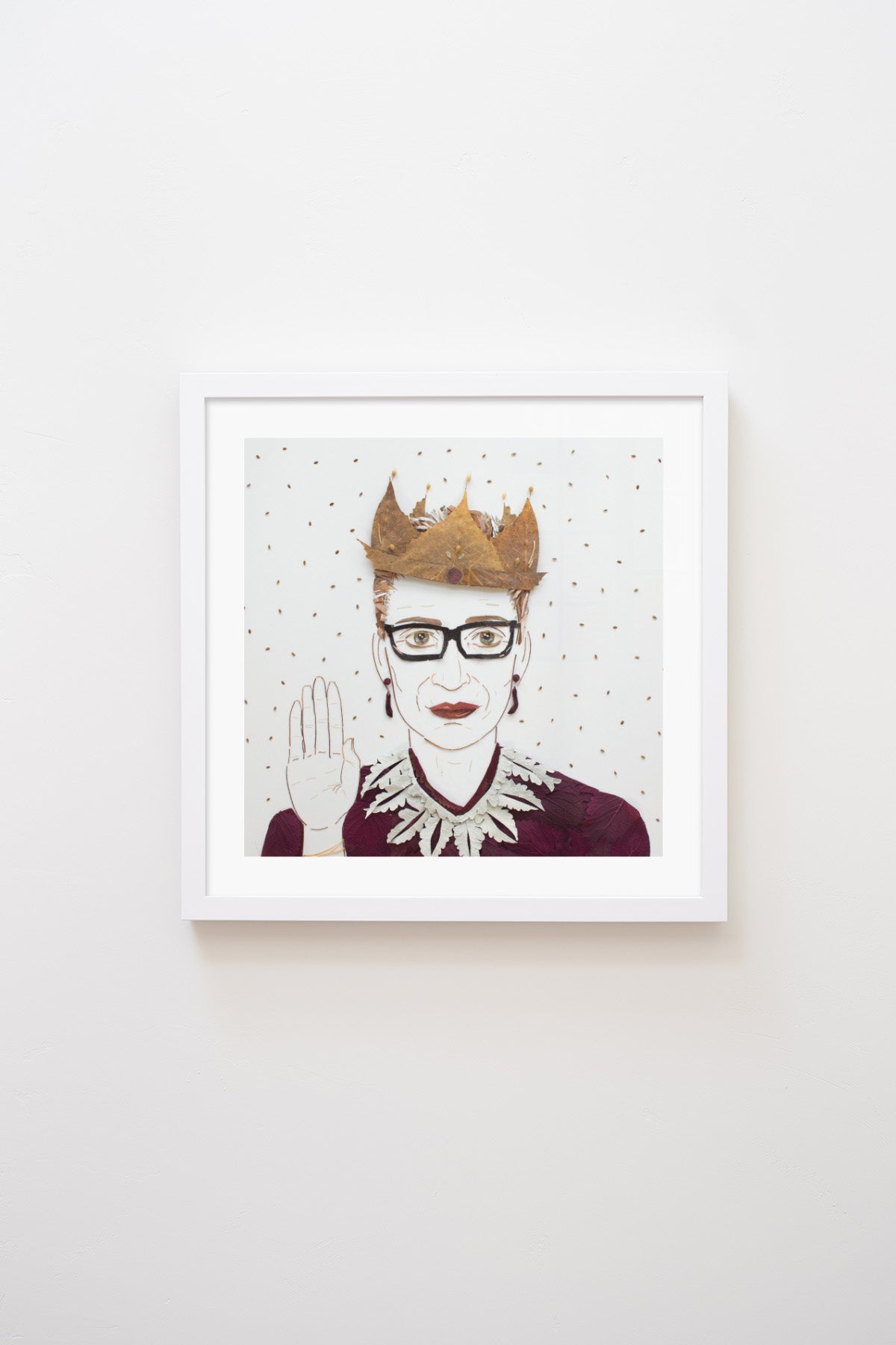 "The Notorious RBG" Flower Print