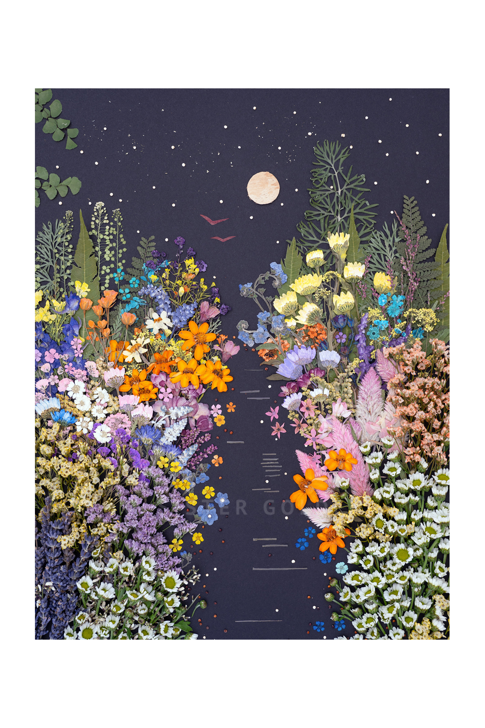 "Reflections" Flower Print