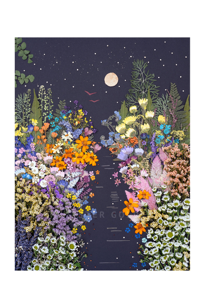 "Reflections" Flower Print
