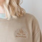 Embroidered Flower Crewneck Sweatshirt