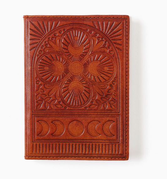 Leather Moon Phase Journal