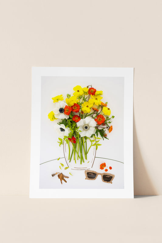 "Self Care" Flower Print