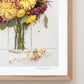 "September" Flower Print