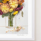 "September" Flower Print