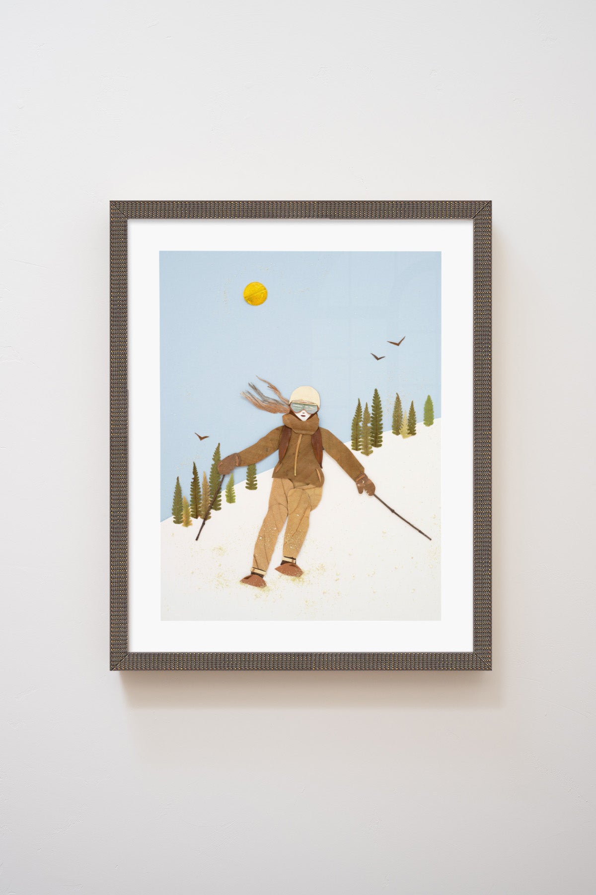 "Ski Like a Girl" Flower Print