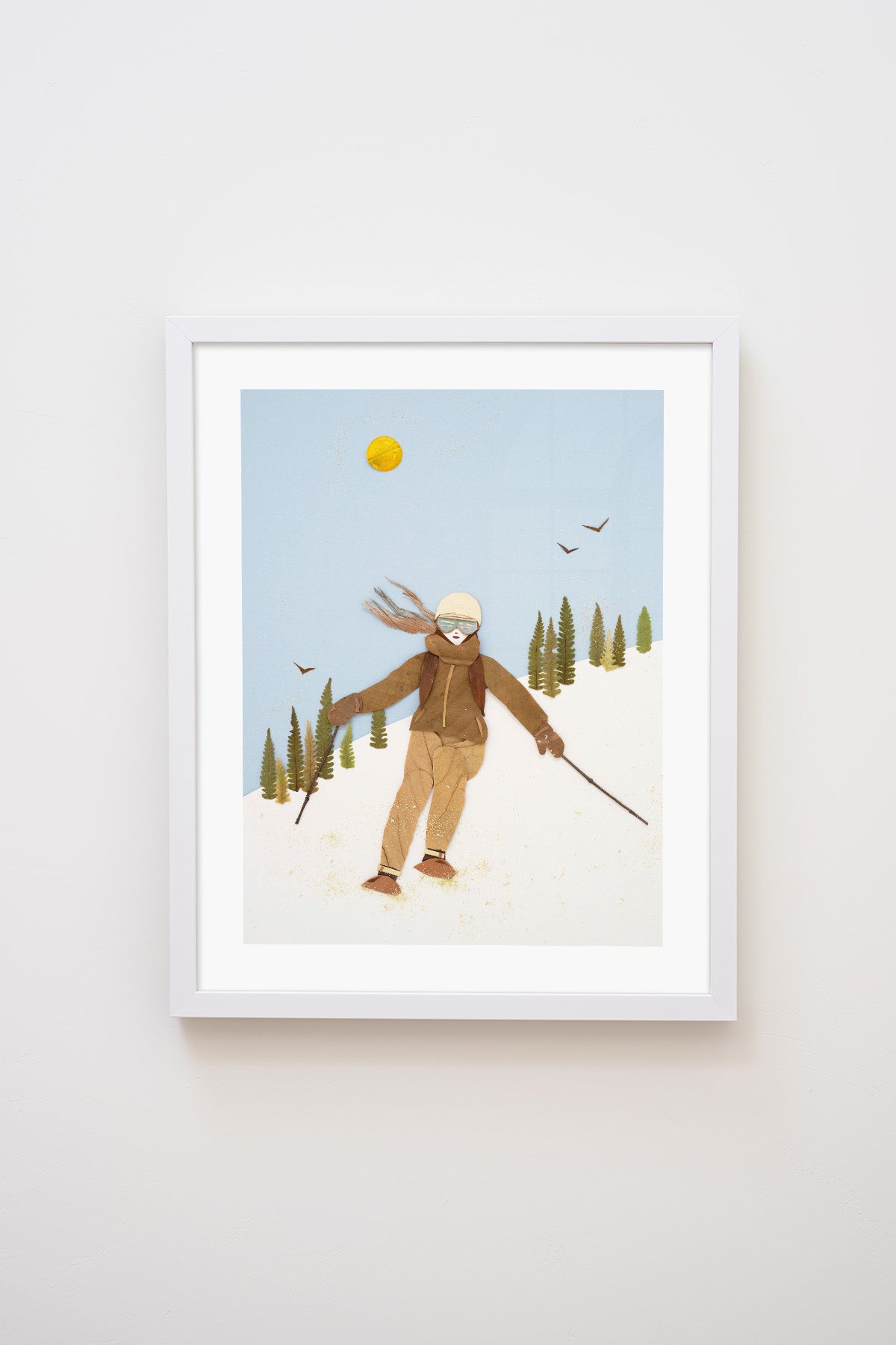 "Ski Like a Girl" Flower Print