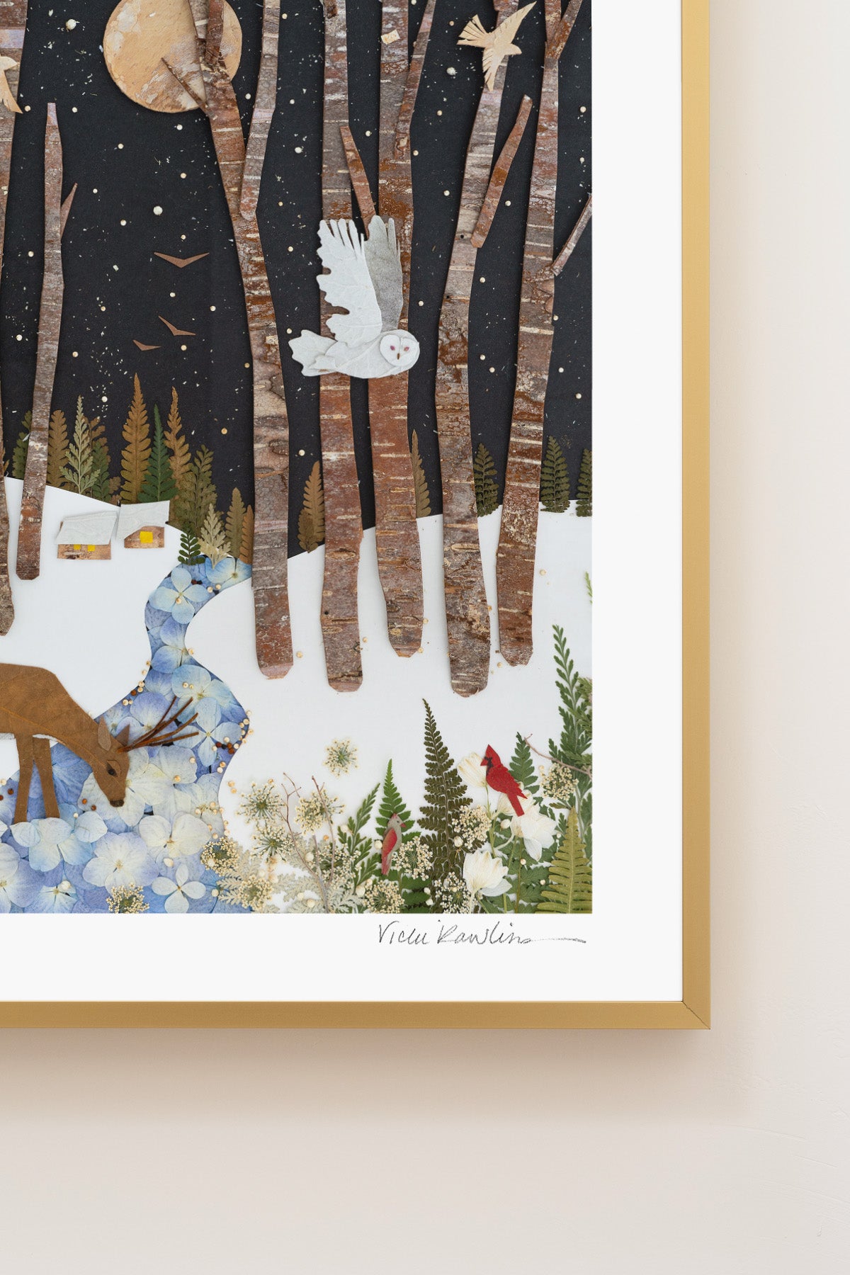 "Snowbird" Flower Print