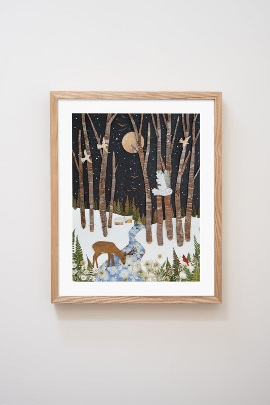 "Snowbird" Flower Print