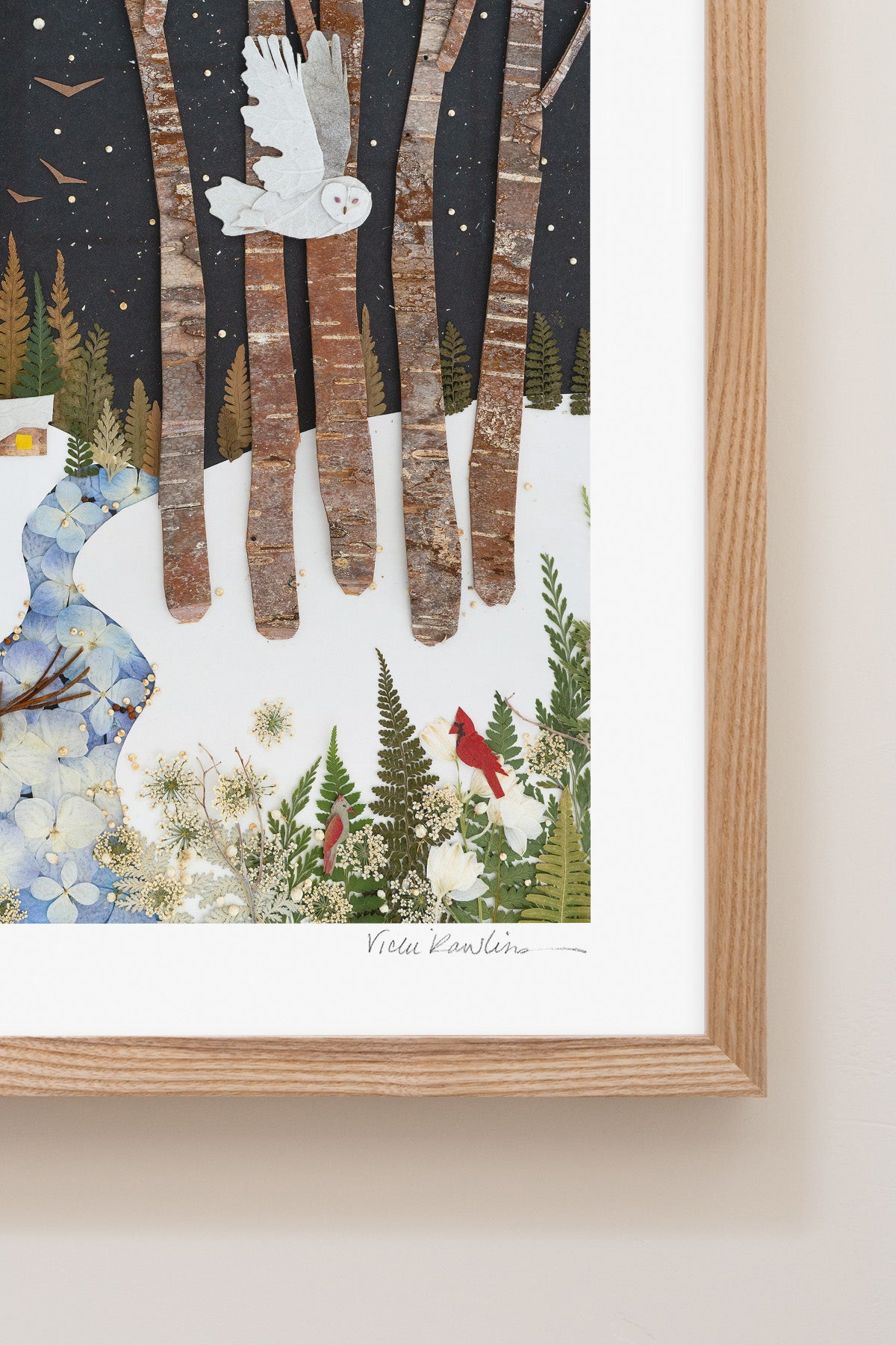 "Snowbird" Flower Print