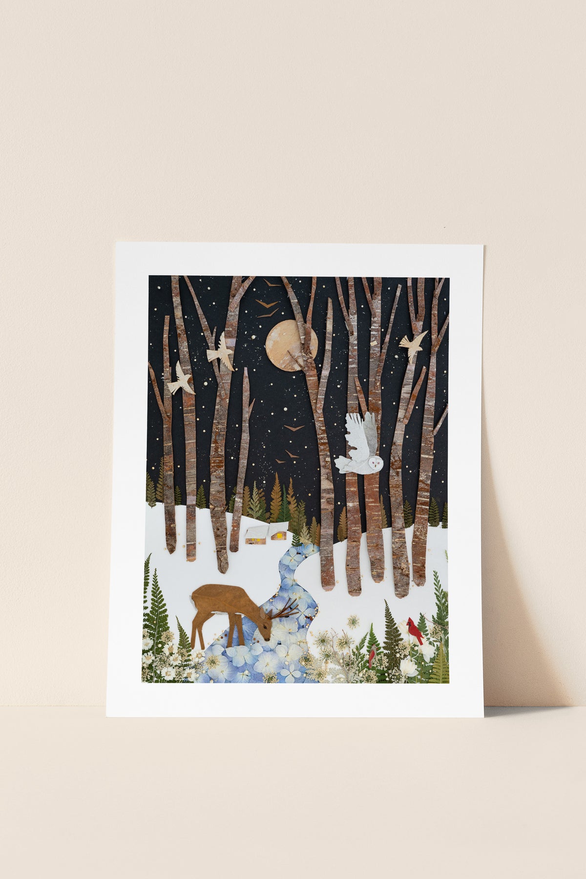 "Snowbird" Flower Print