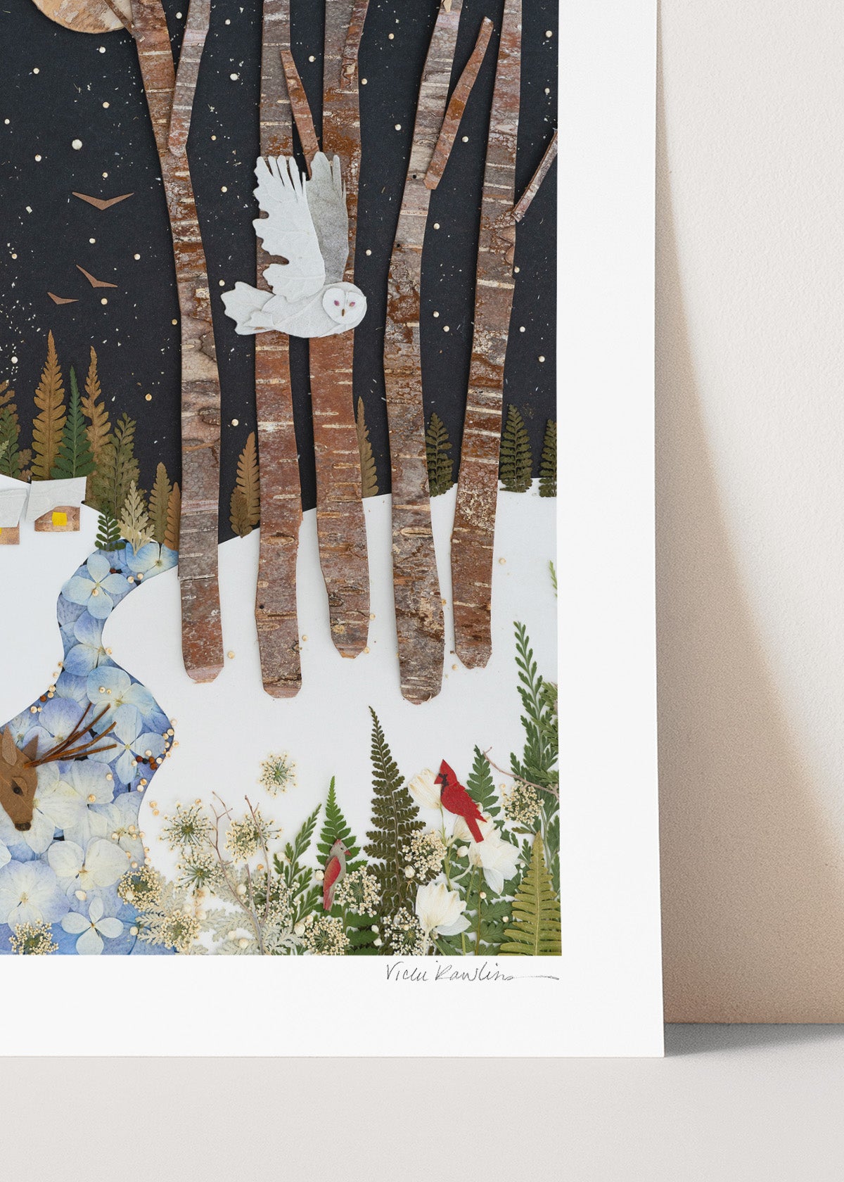 "Snowbird" Flower Print