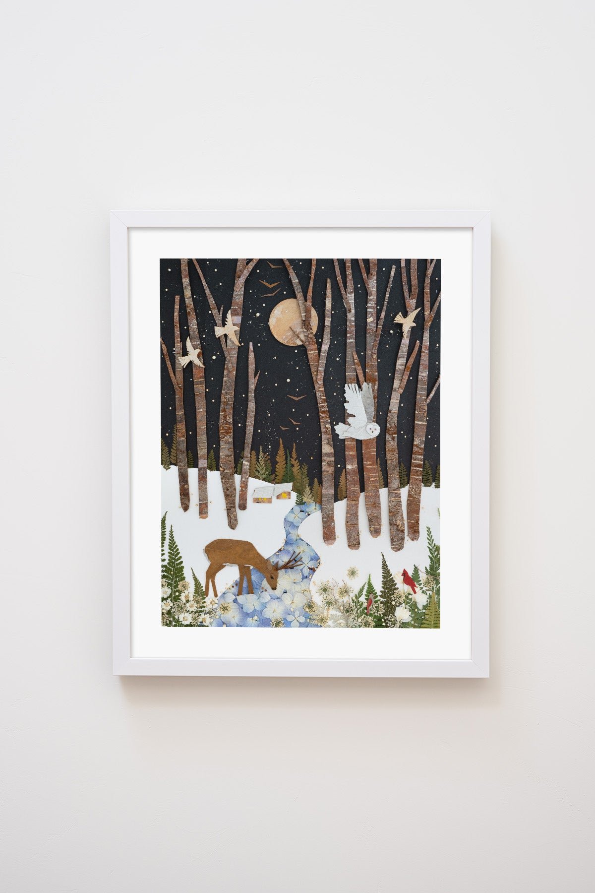"Snowbird" Flower Print