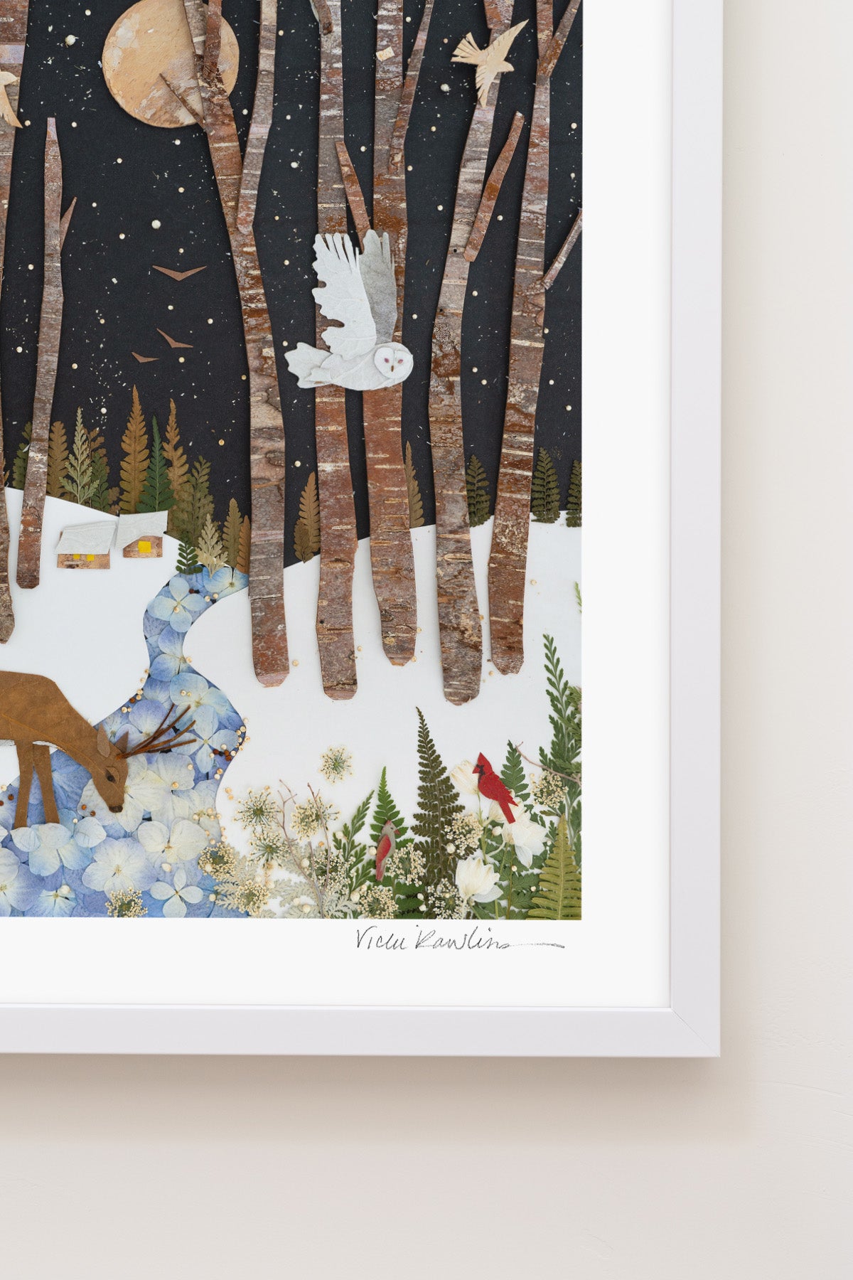 "Snowbird" Flower Print