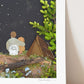 "Stargazers" Flower Print