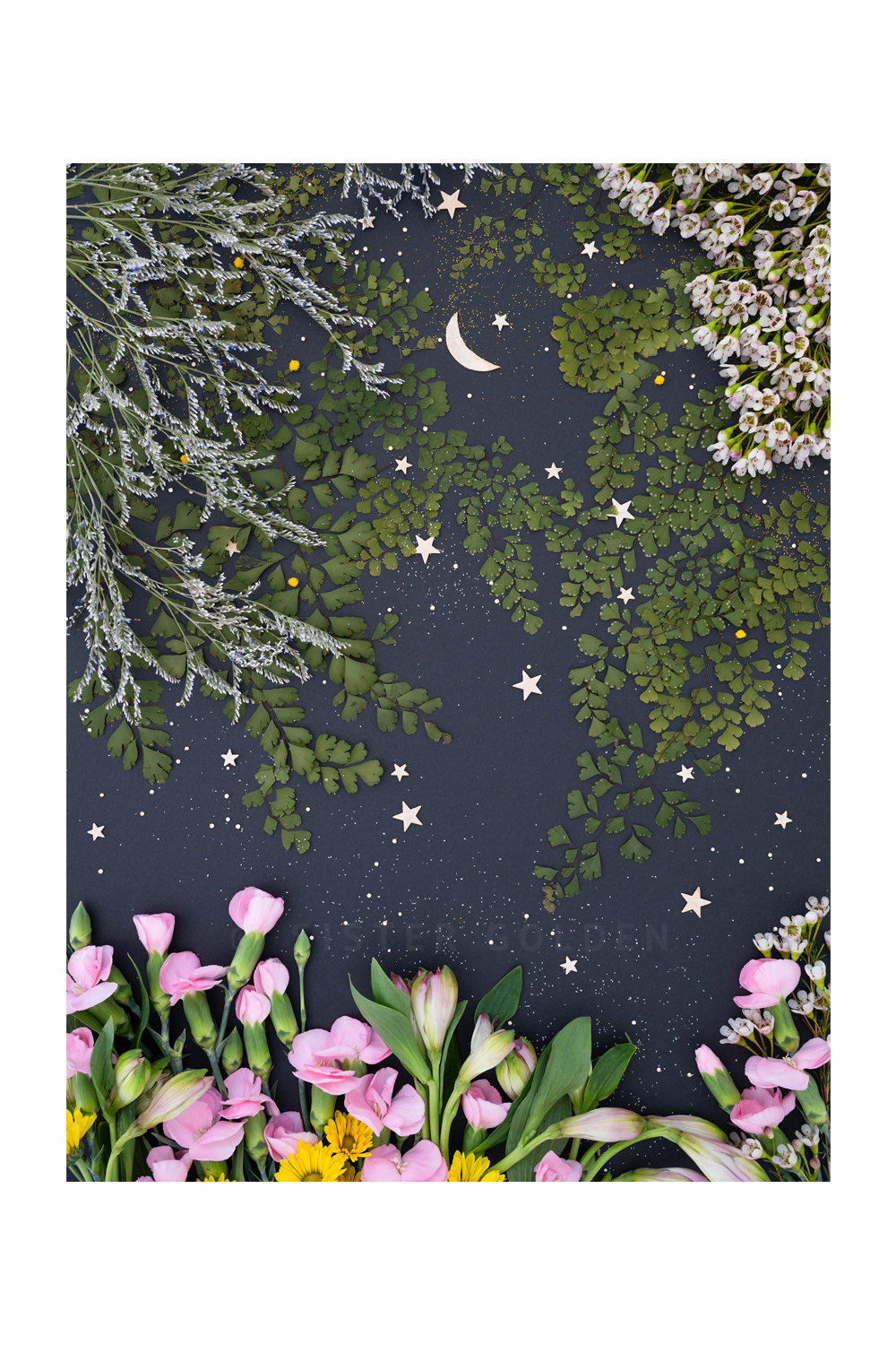 "Upon a Star" Flower Print