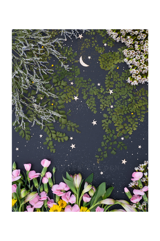 "Upon a Star" Flower Print