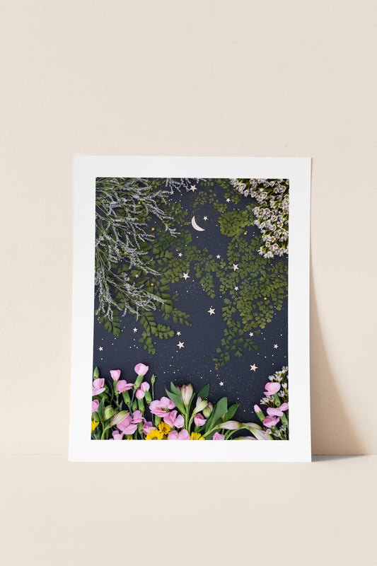 "Upon a Star" Flower Print