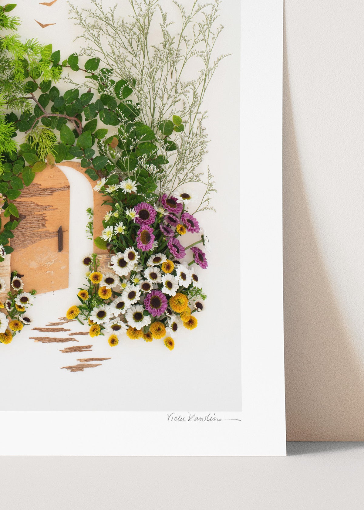 "Stay Open" Flower Print