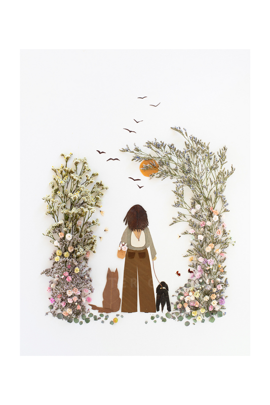 "Take a Walk" Flower Print