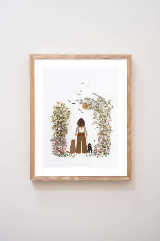 "Take a Walk" Flower Print