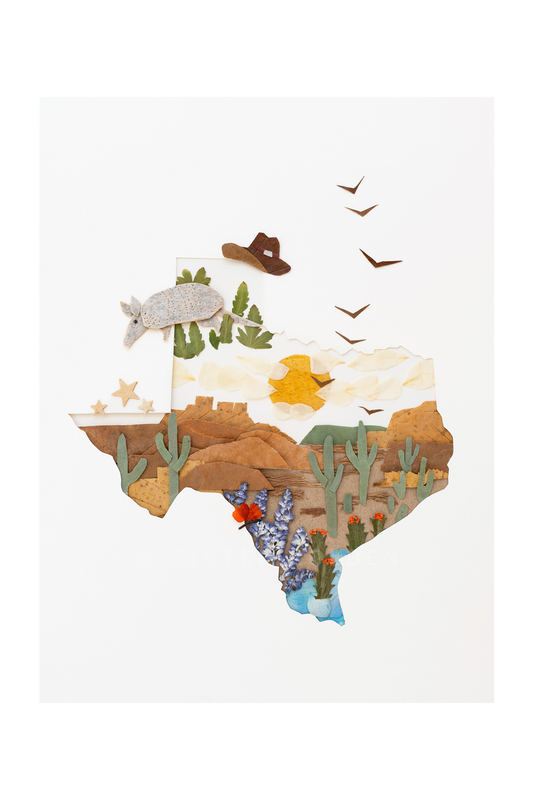 "Texas" Flower Print