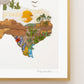 "Texas" Flower Print