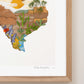 "Texas" Flower Print