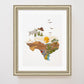"Texas" Flower Print