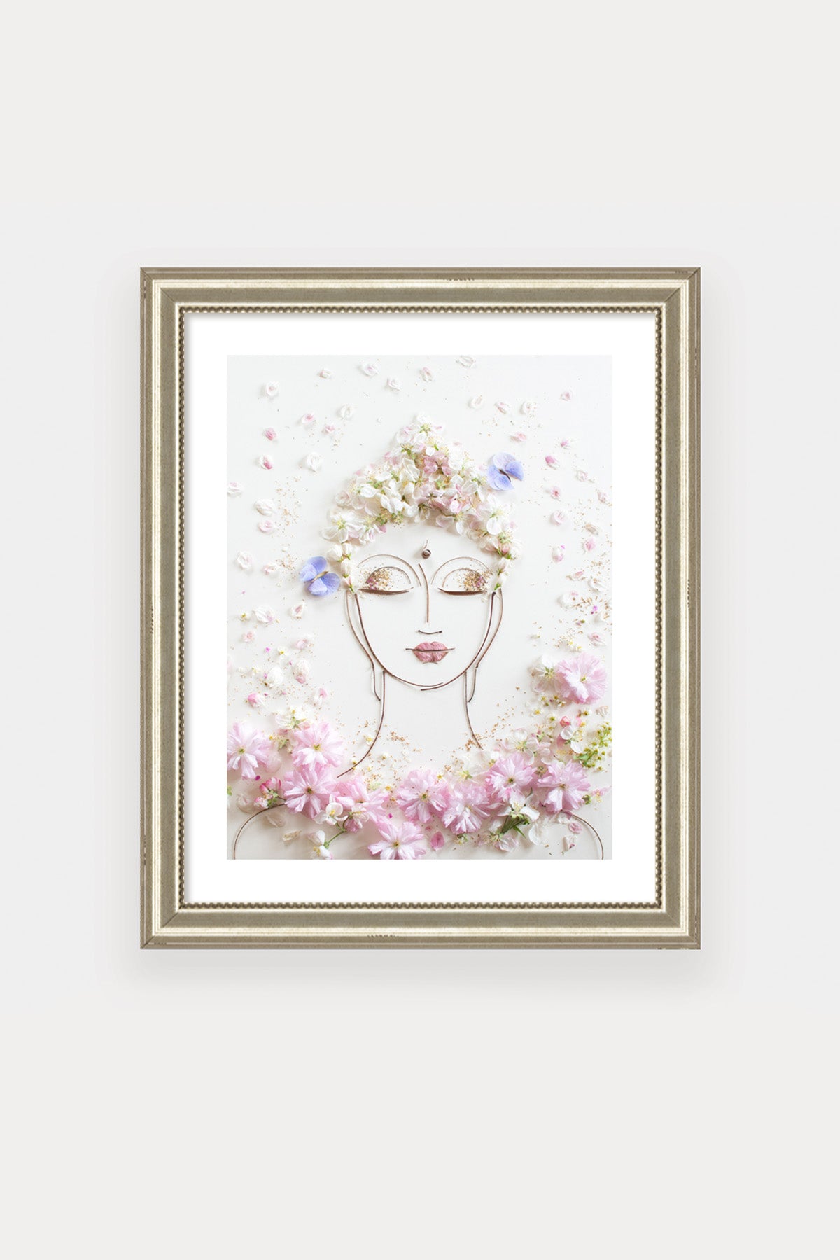 "Tranquility Buddha" Flower Print