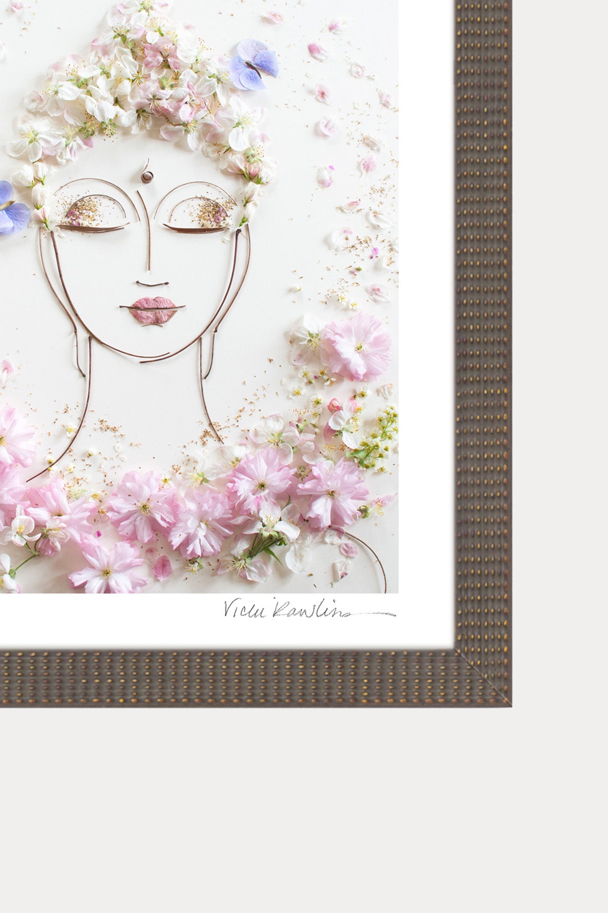 "Tranquility Buddha" Flower Print