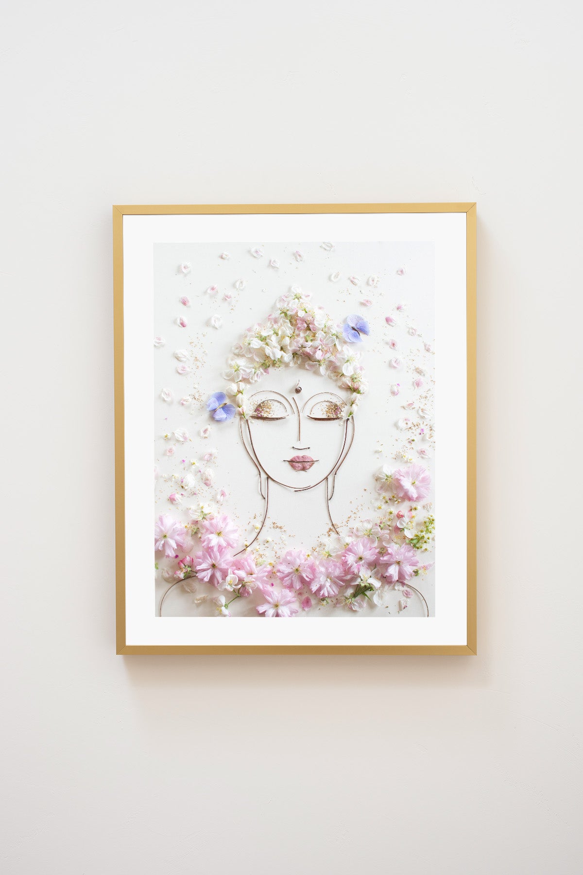 "Tranquility Buddha" Flower Print