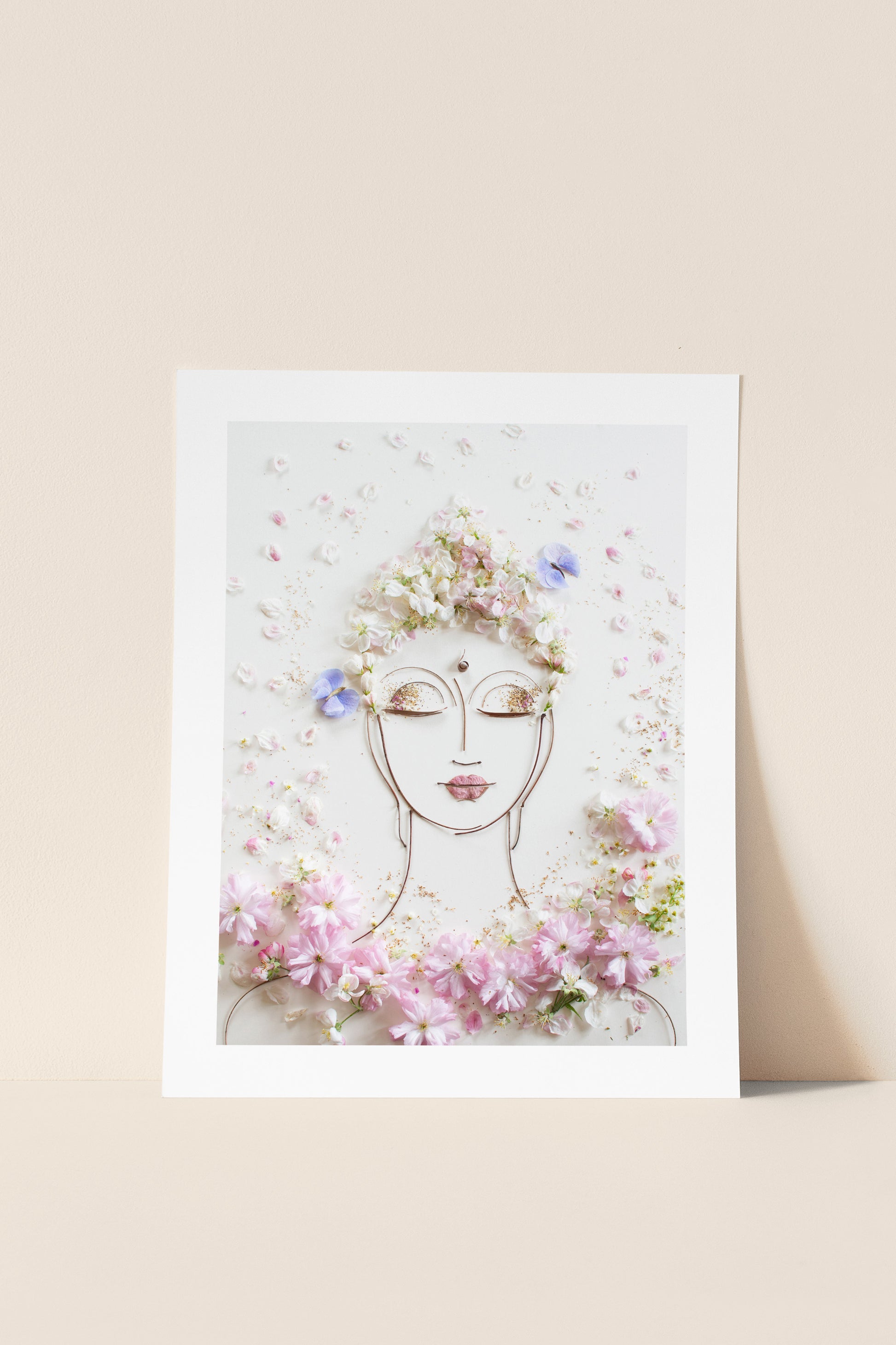 "Tranquility Buddha" Flower Print (Unframed) - Sister Golden