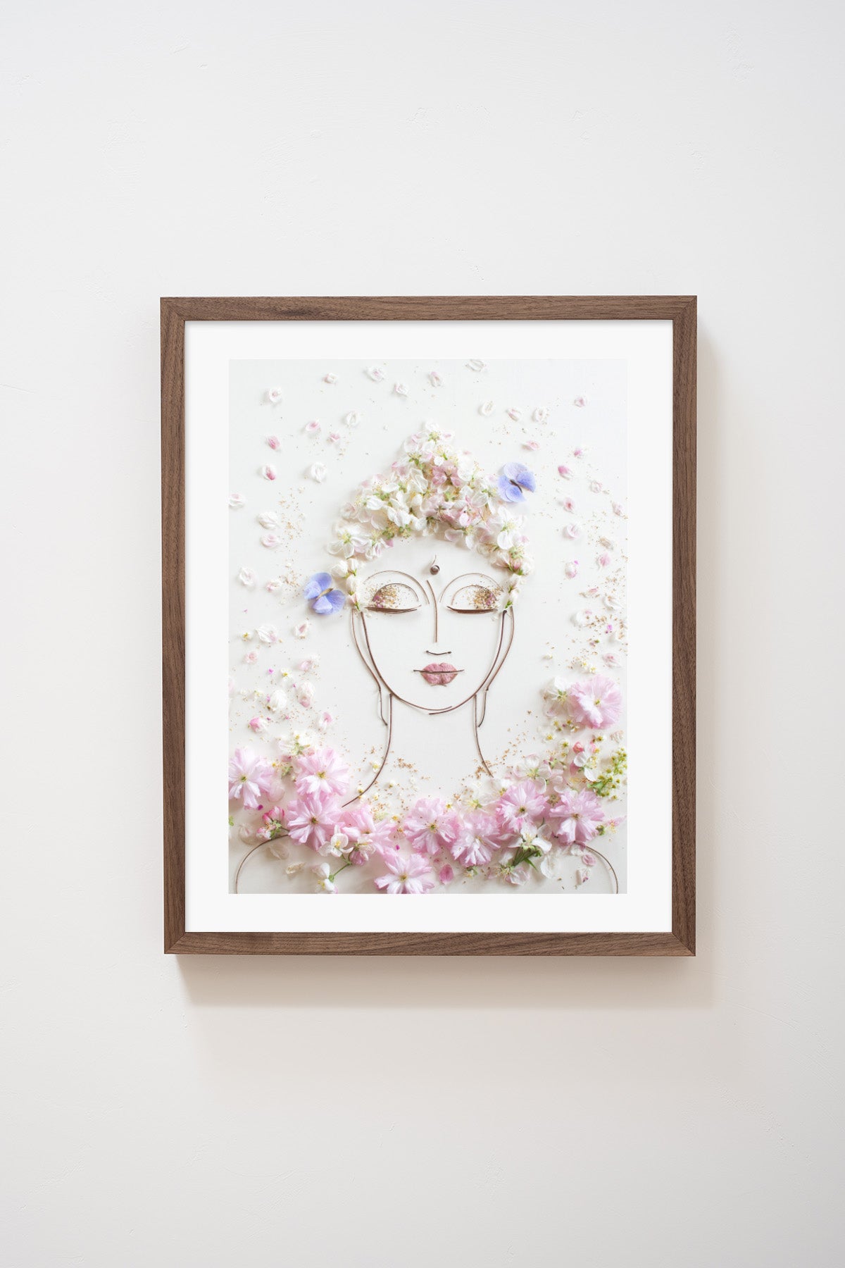 "Tranquility Buddha" Flower Print