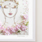 "Tranquility Buddha" Flower Print