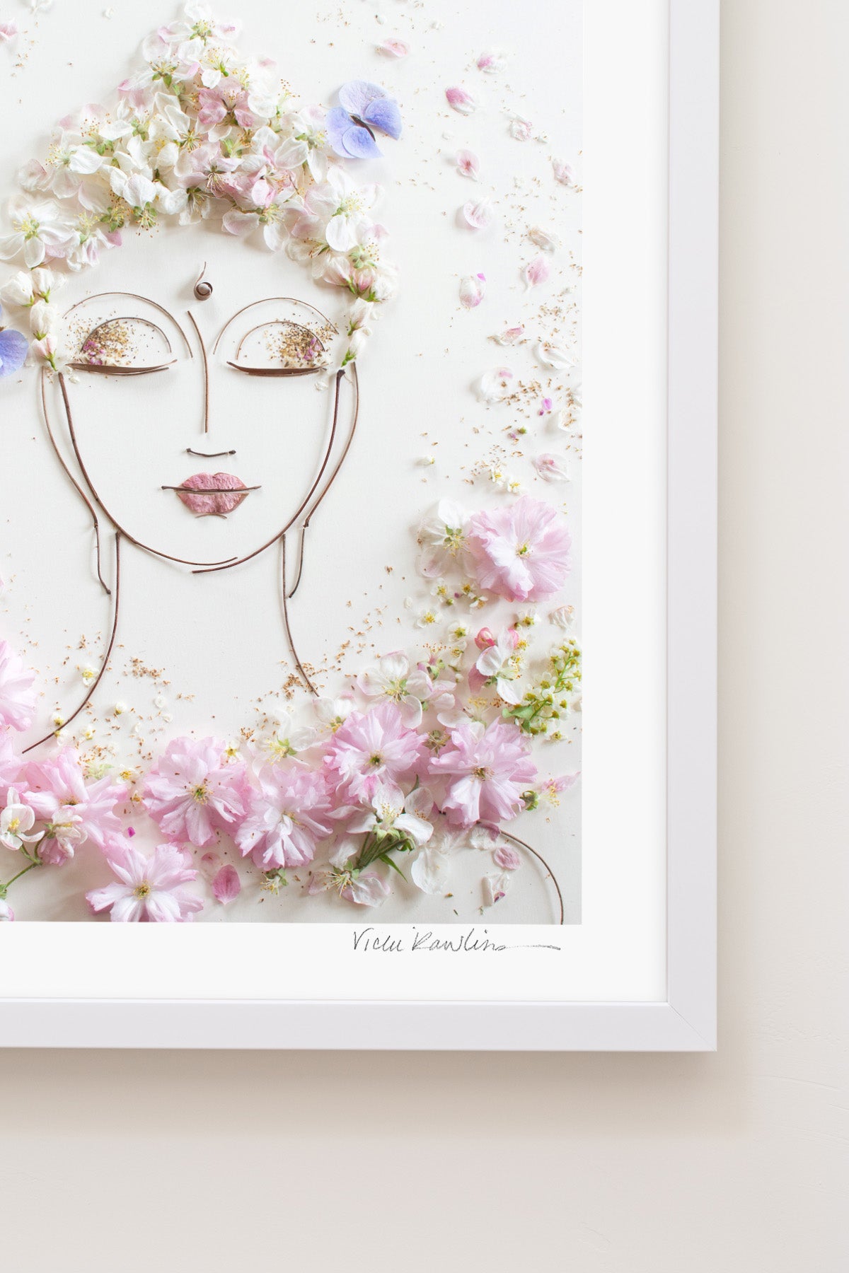 "Tranquility Buddha" Flower Print